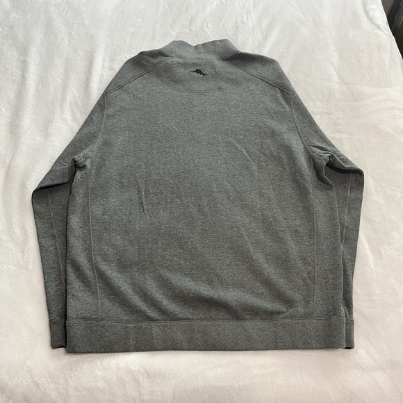 Tommy Bahama Men's 1/4 Sweater Long Sleeve Pullover Quarter Zip Gray‎ READ DESC - Picture 3 of 12